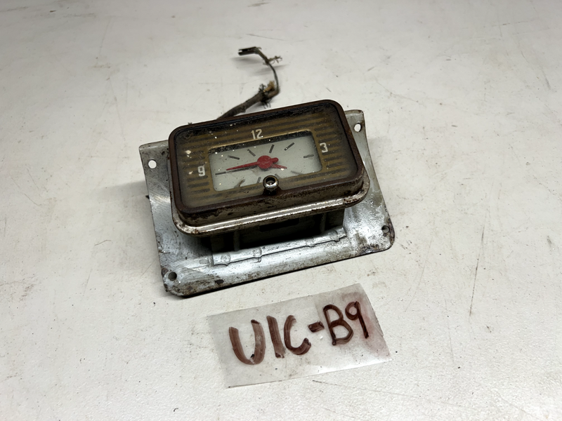 Original 1941 Mercury GLOVE BOX Clock w/ Lens & Bracket 41 RARE Dash U1C-B9
