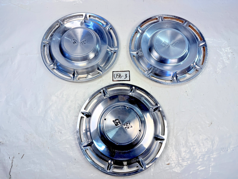 (3) 1959 1960 1961 1962 Chevrolet Corvette Impala Wheel Cover Hubcap 14" U5B-3