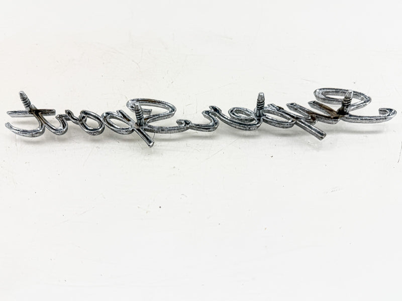 OEM 1965 1966 CHEVY IMPALA SUPER SPORT SCRIPT EMBLEM 3866070 E10-61