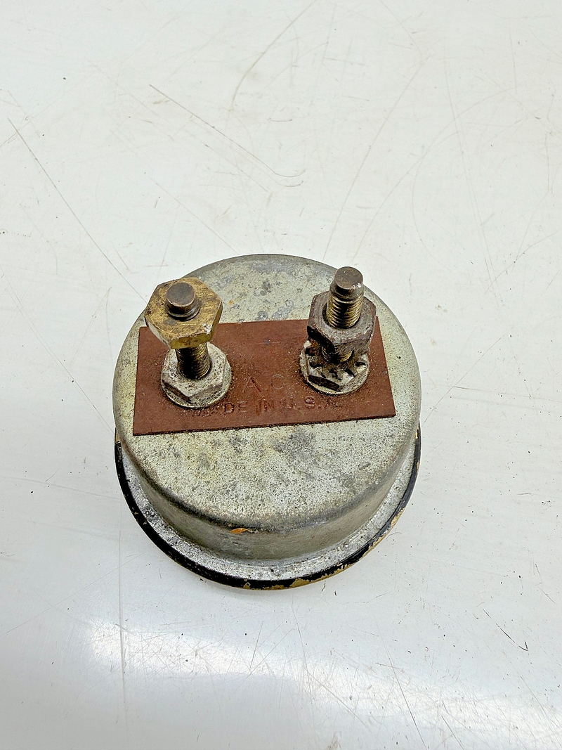 Vintage 1941-45 Willys MB Ford GPW Jeep Ammeter 30 Amp Brass Bezel WWII C39-56