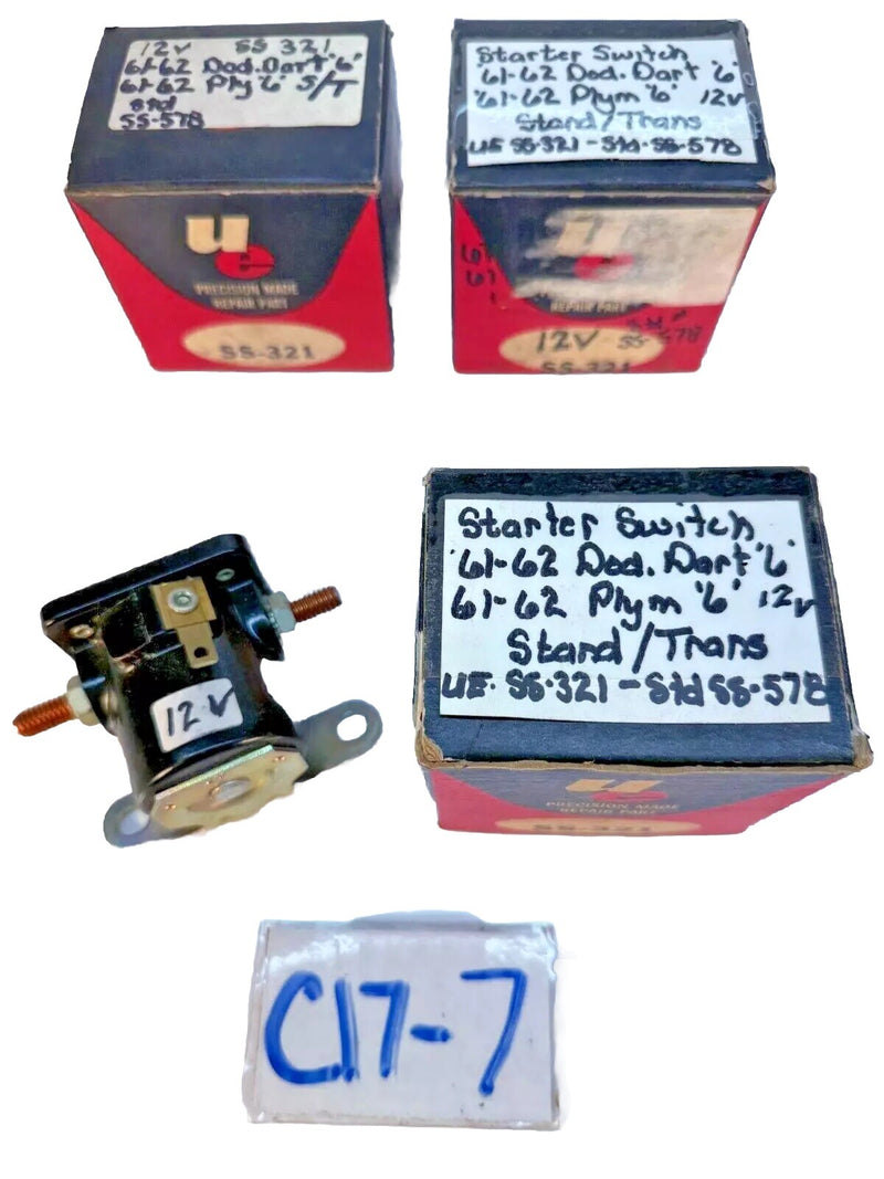 (1) NOS Starter Solenoid SS-578 SS-45 Dodge 56 57 58 59 60 61 62 63 64 C17-7