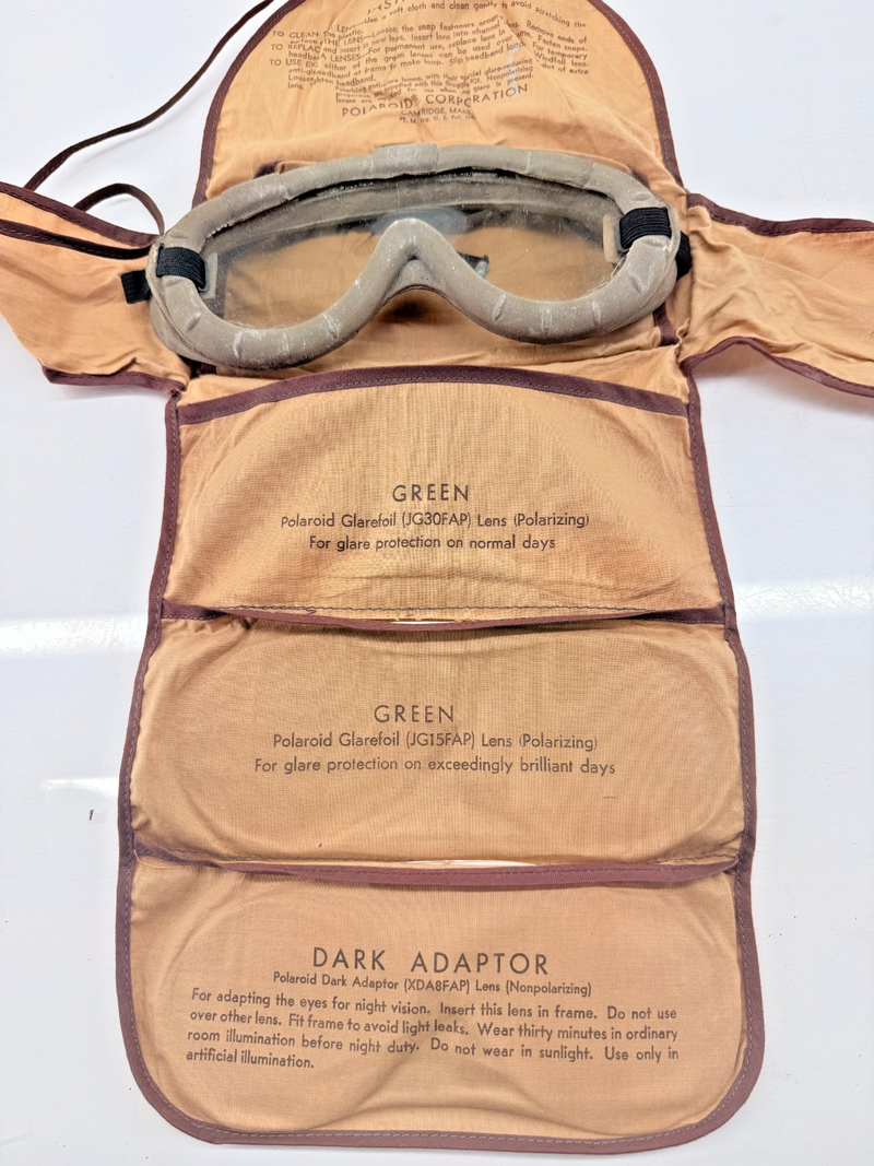 WWII US All Purpose Polaroid Goggle Lens Kit No. 1021 -Complete- WILLYS C44-13