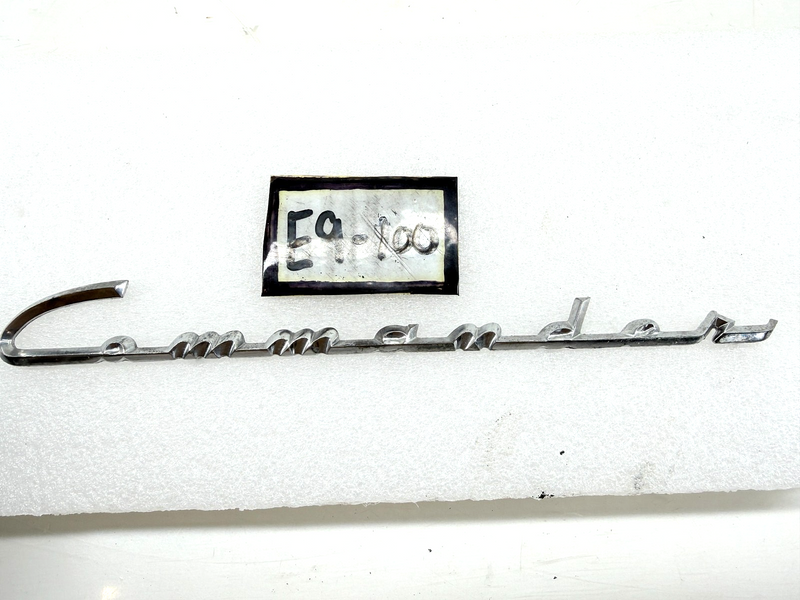 OEM 1947 - 1956 STUDEBAKER COMMANDER HOOD FRONT FENDER EMBLEM 7729 E9-100