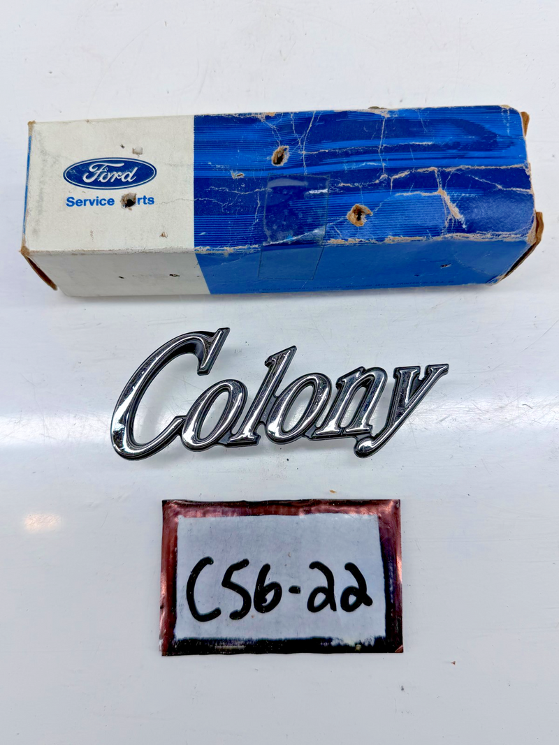 NOS 1973-1978 Mercury Colony Park Wagon Emblem Script D3MY-7125622-A FORD C56-22