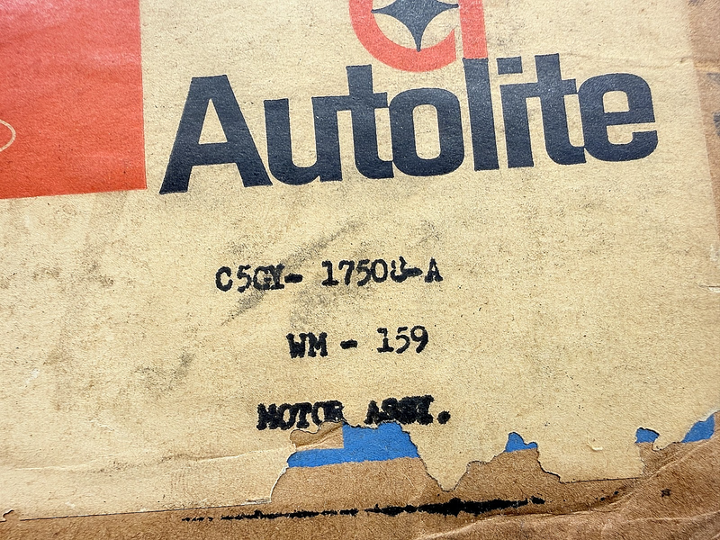 NOS OEM 1965 Mercury Ford Comet Windshield Wiper Motor C5GF-17504-A C51-15