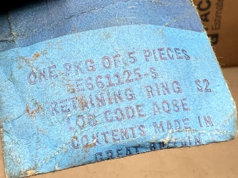 (4) NOS FORD HARDWARE SNAP RING PART NUMBER E661125-S B31-158