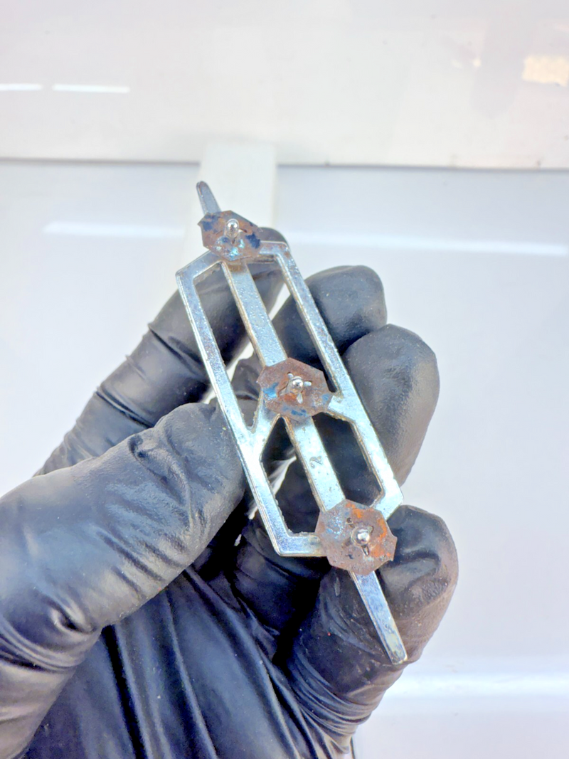 RARE OEM Oldsmobile Olds Rocket Grille Emblem Chrome Badge 408585 B32-232