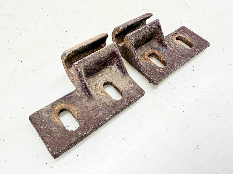 OEM WILLYS MB FORD GPW JEEP HOOD HINGES BRACKETS PAIR 680951 680952 C44-92