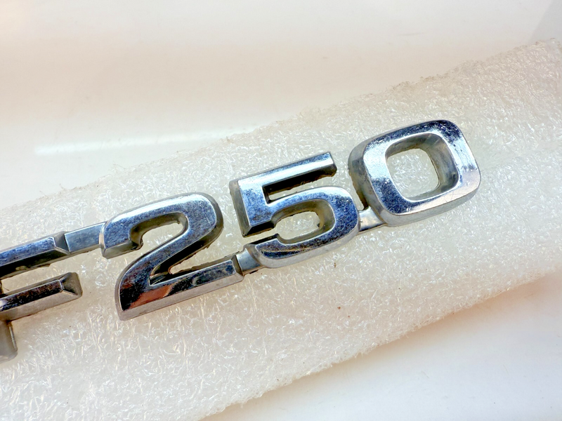 OEM 1980 1981 Ford Truck F250 Chrome Fender Emblems Badges Pair 80 81 B32-194