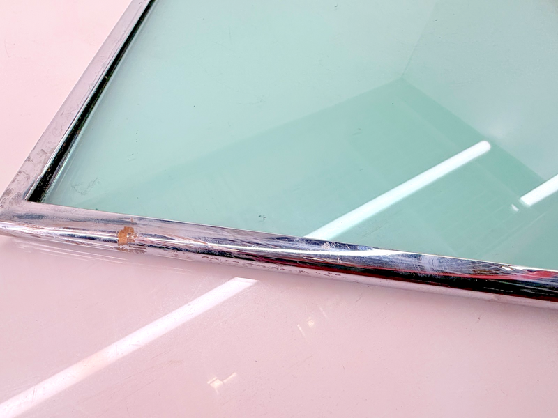 ORIGINAL 1955 1956 1957 CHEVY Bel Air SET Side Door CHROME Frame & Glass U5B-21