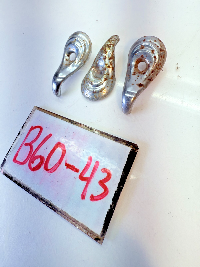 OEM 1955 - 1966 Chevy Belair Impala Roof Coat Hanger Hooks 1959 1960 61 B60-43
