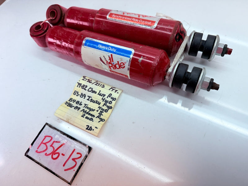 NOS PAIR SHOCK ABSORBER 1979 - 1989 ISUZU TROOPER MK1 NISSAN PICKUP B56-13