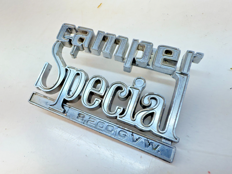 OEM 1973 - 1980 Chevy Camper Special Fender Badge Emblem Squarebody E7-96