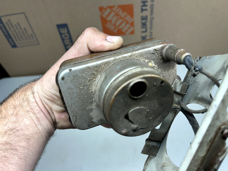 Original 1941 Mercury GLOVE BOX Clock w/ Lens & Bracket 41 RARE Dash U1C-B9