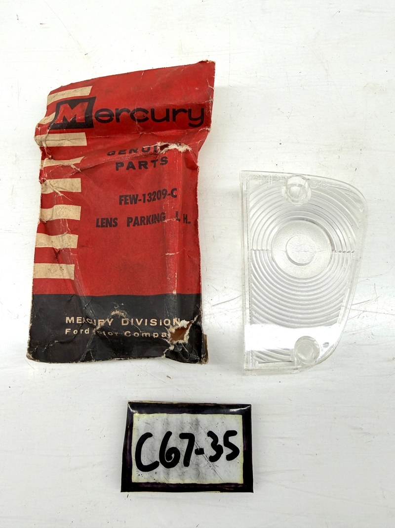 NOS 1958 Mercury Parking Light Lamp Lens Lens FEW-13209-C MPT-58 C67-35