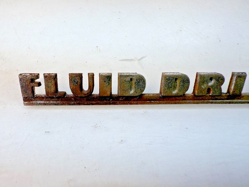 Vintage OEM 1949 DeSoto Fluid Drive Emblem MOPAR 49 CUSTOM CONVERTIBLE E8-22