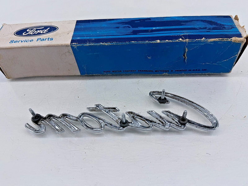 NOS 1969 1970 FORD F100 F250 F350 GALAXIE CUSTOM EMBLEM C9AB-62291B62-C C56-13