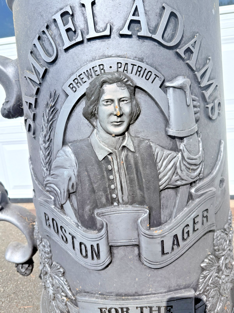 HUGE 3 FOOT Samuel Adams Beer Stein Mug Bar Store Display Mancave Table