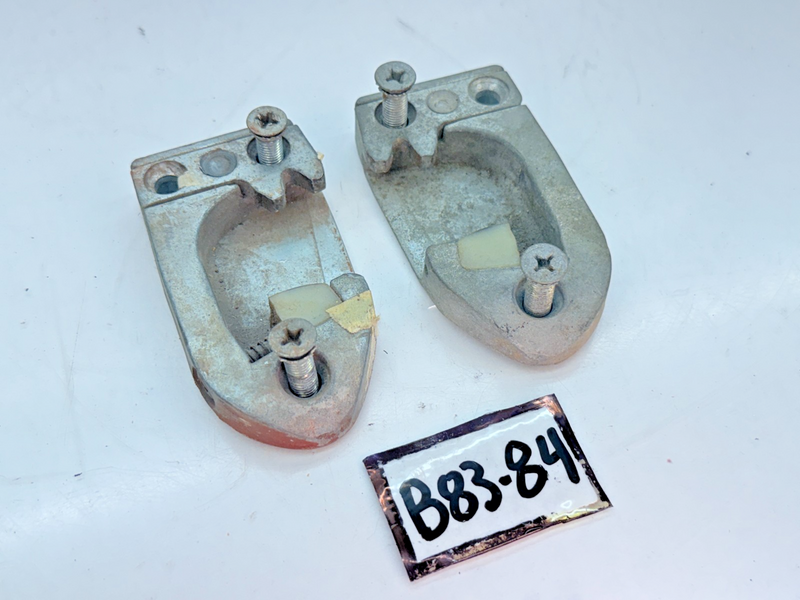 OEM 1955 - 1961 Chevy Corvette Impala Pair Door Striker Plate 57 58 59 60 B83-84