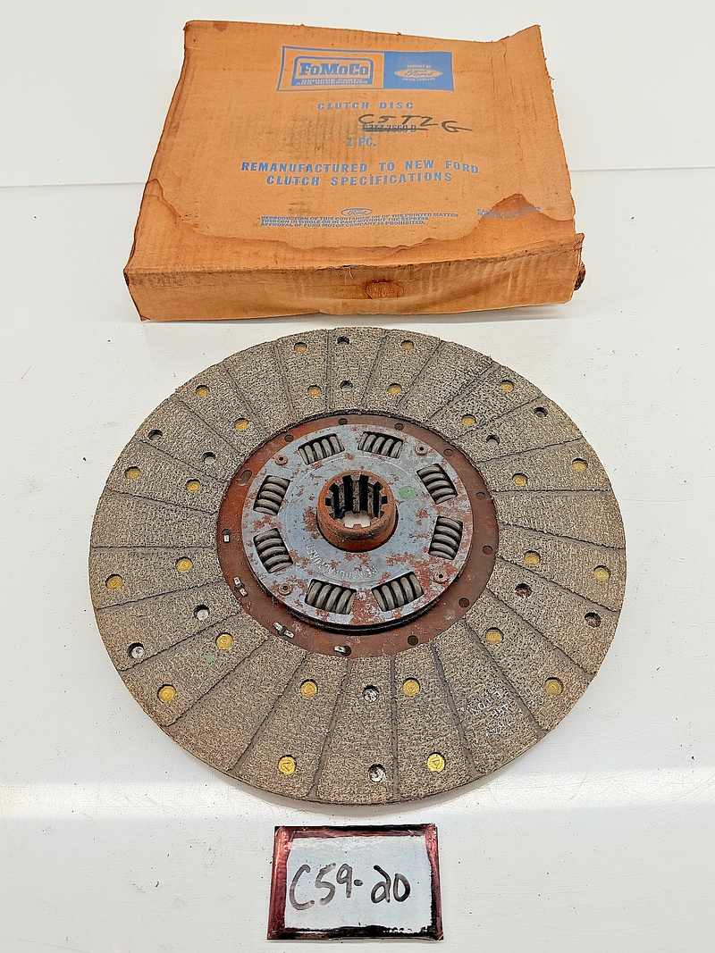 NOS OEM Ford 1965 Pick up Truck or Bronco Clutch Disc ASSY C5TZ-7550-G C59-20