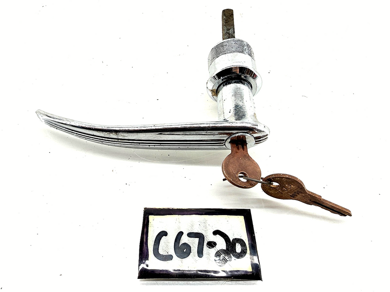 Vintage OEM 1941 1942 Ford Locking Trunk Handle w/ Keys C67-20