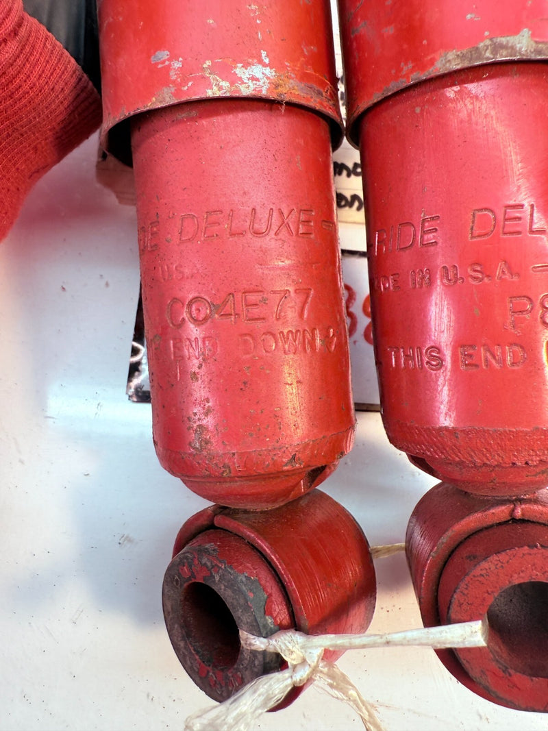 NOS REAR SHOCKS 1957 - 1970 CADDY DEVILLE CHEVY TRUCK G-MOD G-10 GMC B56-38