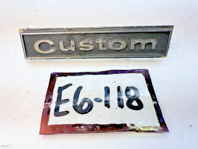OEM GM Custom Chrome Metal Emblem Badge 327566 E6-118