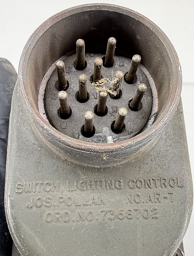 Military Humvee WILLYS Jos Pollack Headlamp Headlight Lamp 3 Lever Switch C48-38