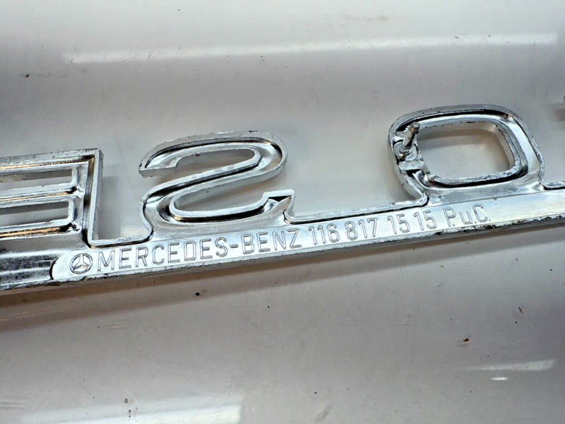 OEM Mercedes-Benz W116 Trunk Lid Emblem "450SEL"  450 SEL B32-109