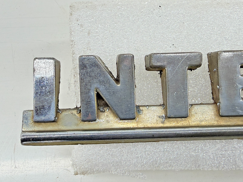 OEM 1950 - 1968 International Truck Chrome Side Nameplate 82195-R1 E9-77