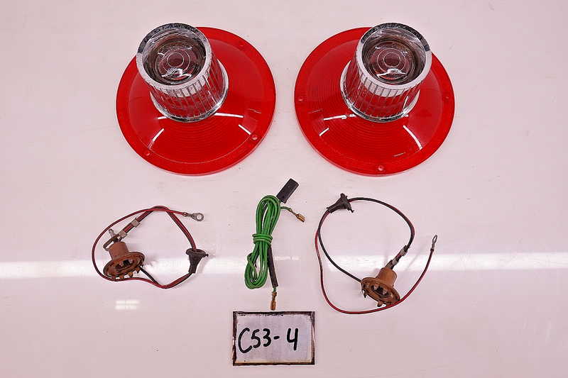 NOS 1964 Ford Custom 500 Sedan REAR BACK UP TAIL LAMP LENS KIT C53-4