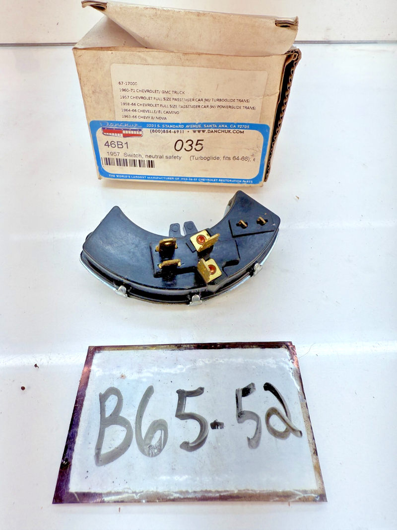 NOS 1957 - 1971 Chevy 1964 - 1966 Buick & Olds Neutral Safety Switch B65-52