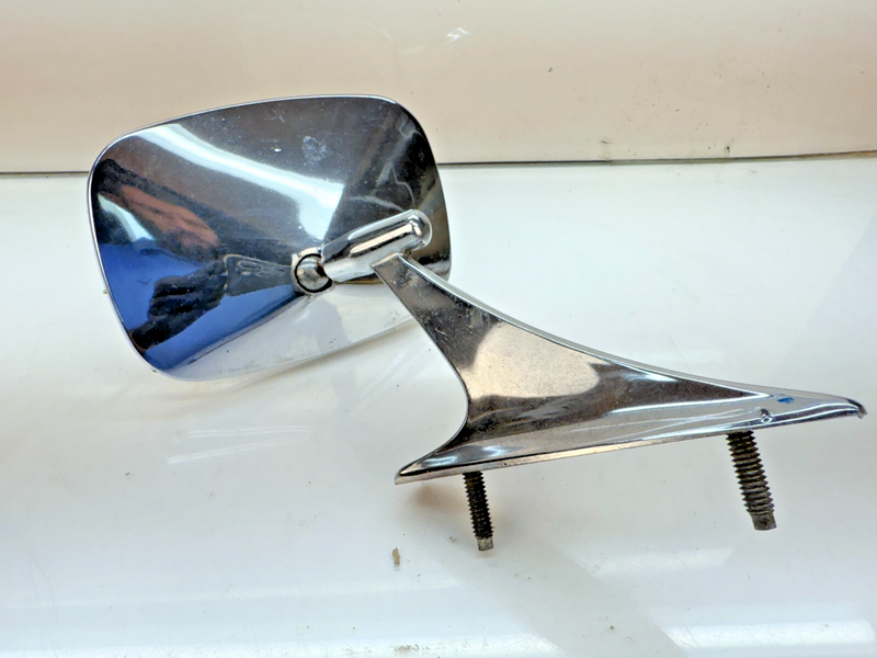 Vintage Side Exterior Mirror Rat Rod Universal Chrome 60412-412 B67-5