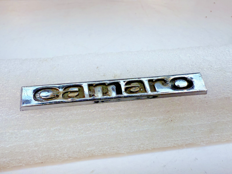 OEM 1967 Chevrolet Camaro Header Panel Trunk Emblem GM 3909137 E7-54