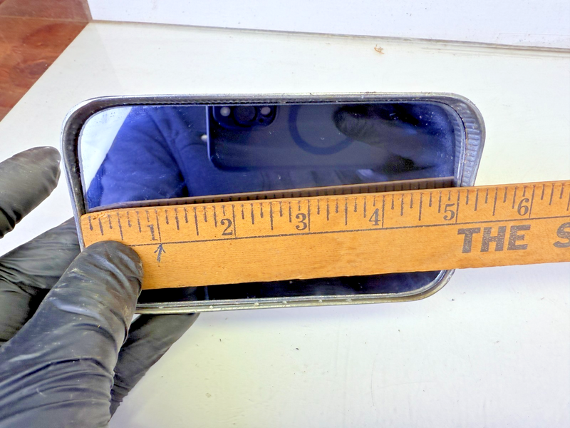 Vintage Accessory 5" Chrome Clamp on Truck Side View Mirror C27-26