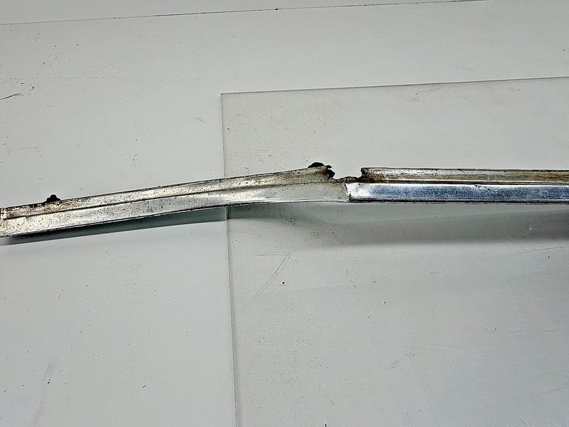 OEM 1964 Chevy Impala Belair Biscayne Hood Lip Molding Above Grille Aluminum
