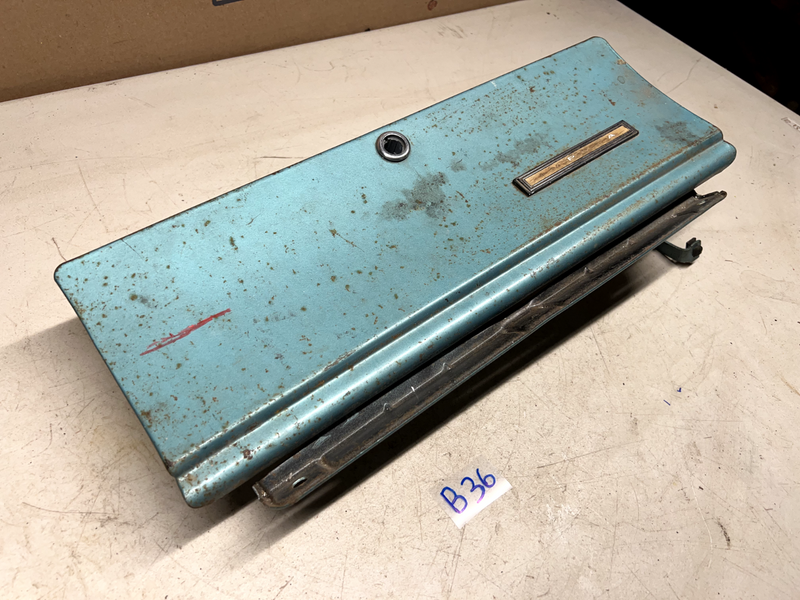 1965 1966 Chevy Impala Glove Box Door Hinge Emblem Belair glovebox 65 66 B36-1