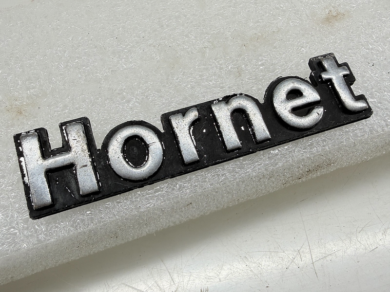 OEM 1971 - 1974 AMC HORNET Metal Script Emblem w/ Pins 3672126 71408 E9-43