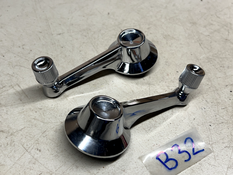 OEM 1964-1966 Ford Thunderbird Vert QUARTER WINDOW CRANK HANDLES SET B32-27