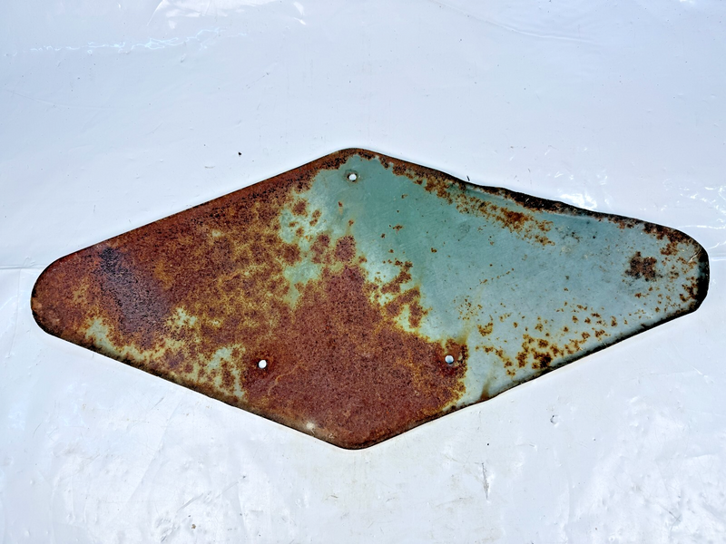 Vintage 1959 Goodyear Tires Gas Station Metal Sign 28" x 13.5" Chevy Ford Dodge