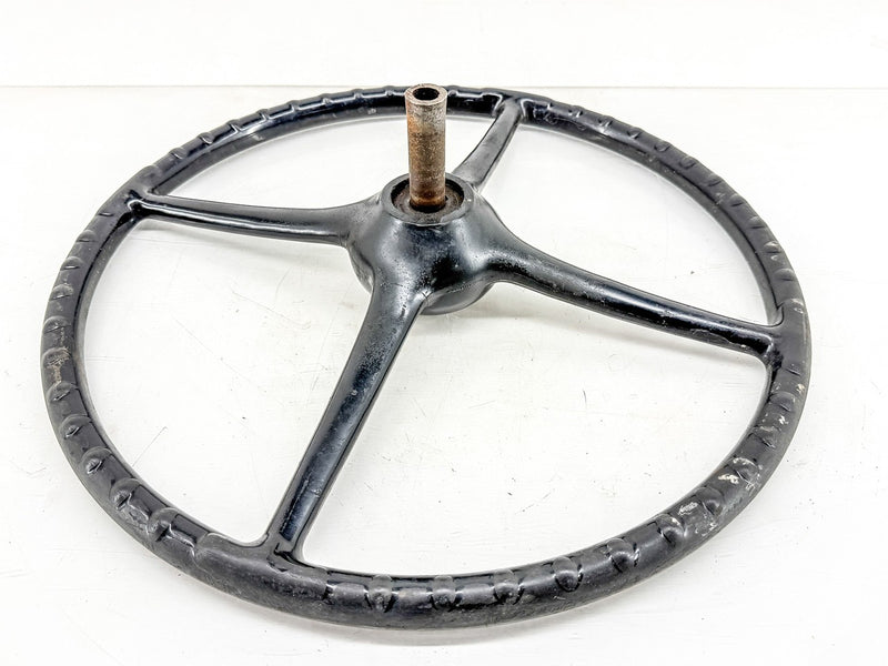 Vintage 1930 - 1931 FORD MODEL A 4 SPOKE STEERING WHEEL BLACK HOT ROD U3B-75