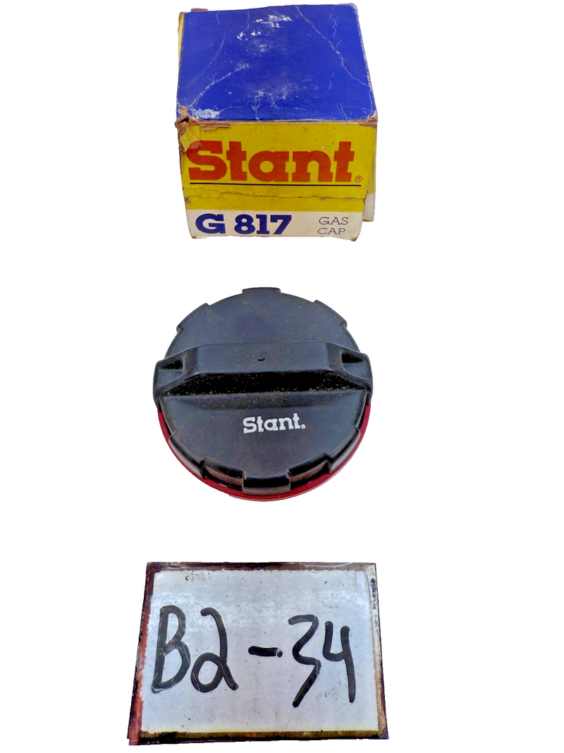NOS Stant G817 10817 Fuel Cap Car Gas Gasoline Tank Cover Part Black USA B2-34