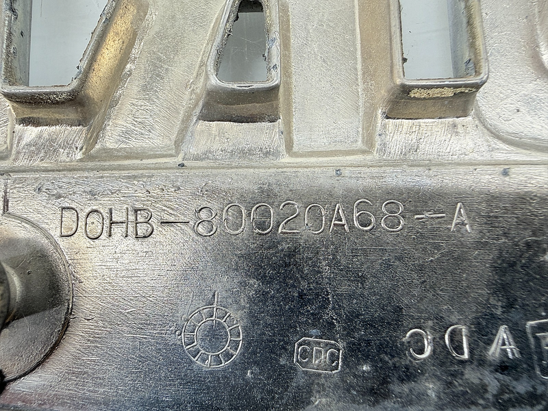 VINTAGE OEM 1970 FORD TRACTOR TRUCK 8000 PAIR HOOD SIDE EMBLEM D0HB80020A68A C66
