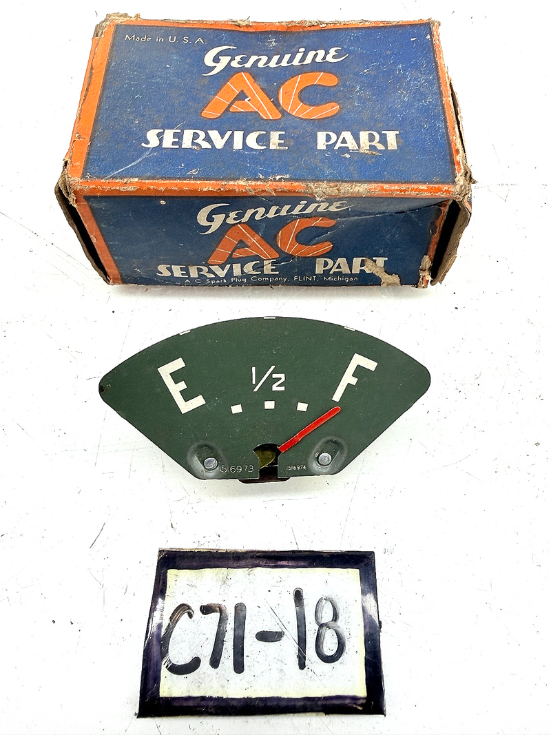 NOS 1947 1948 Chevrolet Trucks Gasoline Gauge 1516973 C71-18