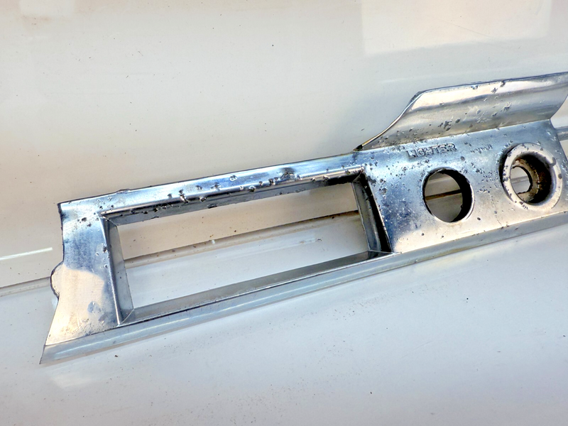 Vintage Lighter Wipers Chrome Dash Panel Part # CB17520 754706 B64-9