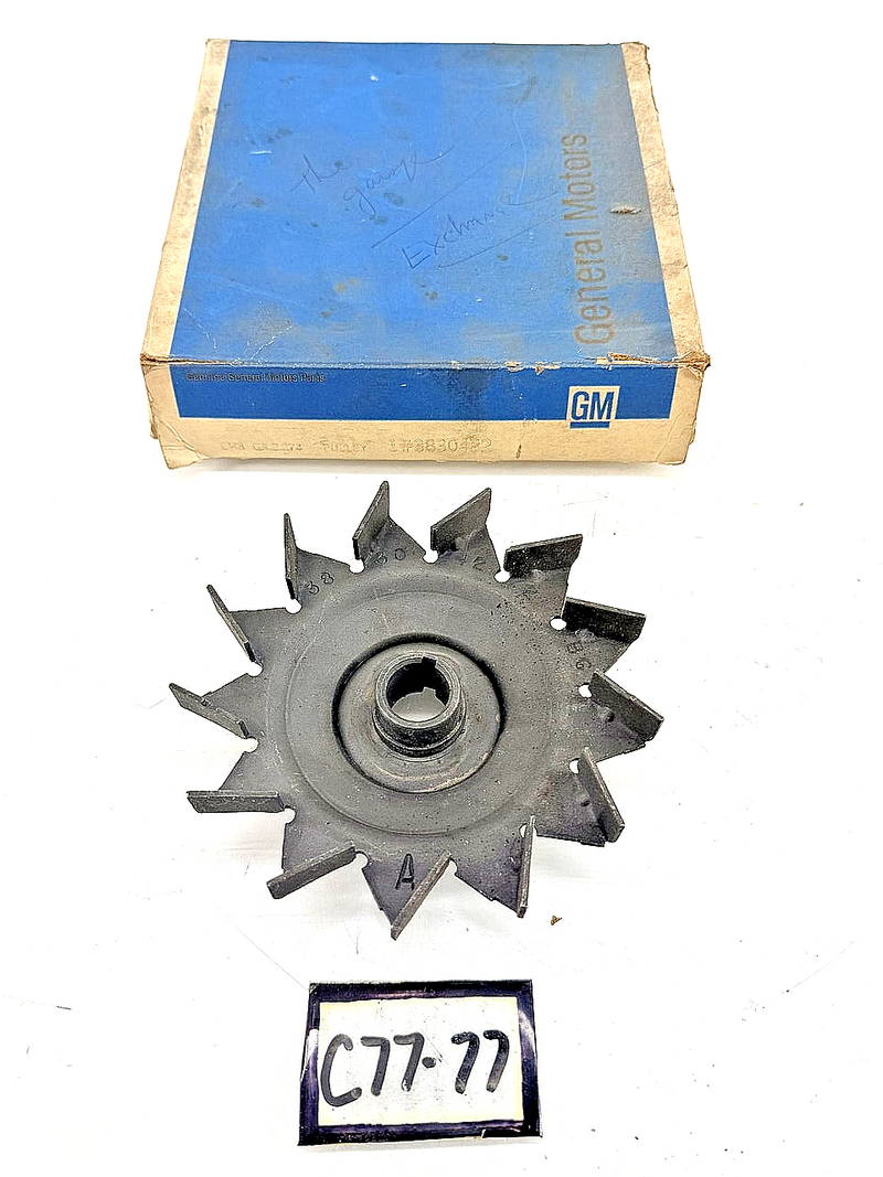 NOS 1955 - 1963 Chevy Corvette Power Steering Generator Pulley 3830422 C77-77
