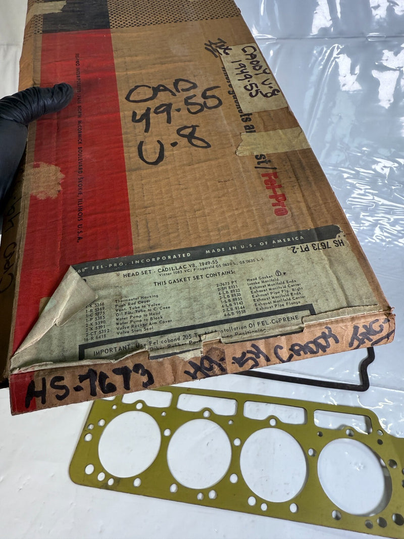Victor HS7673 Engine Kit Full Gasket Set Cadillac V8 1949 - 1955 B54-16