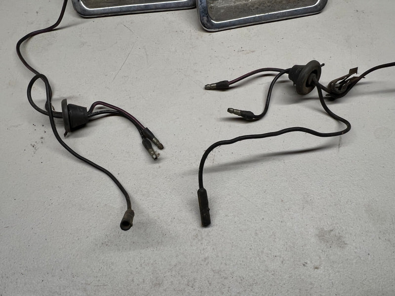 FORD THUNDERBIRD REAR BUMPER BACKUP LIGHT HOUSINGS 1961-1963 OEM U1A-B3