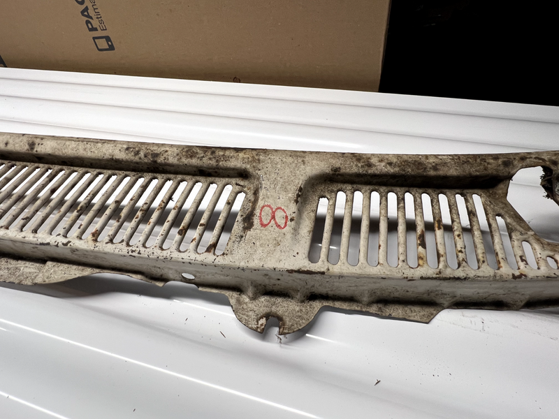 OEM 1960 Chevy Impala Windshield Wiper Cowl Vent Grill Panel Belair U5B-8