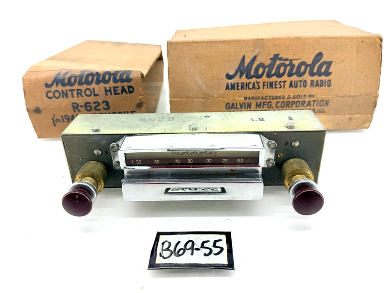 NOS Motorola R-623 1941 Oldsmobile Radio Control Head Complete Galvin Box B69-55